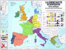LA COMMUNAUTÉ EUROPÉENNE. Carte politique États membres, régions et unités administratives