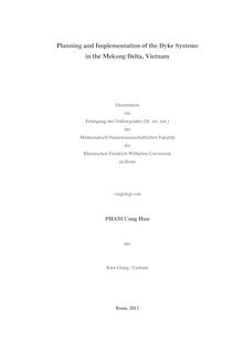 Planning and Implementation of the Dyke Systems in the Mekong Delta, Vietnam [Elektronische Ressource] / Cong Huu Pham