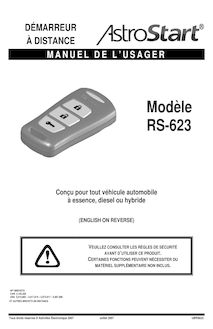 Notice Système de voiture sécurité Astrostart  RS-623