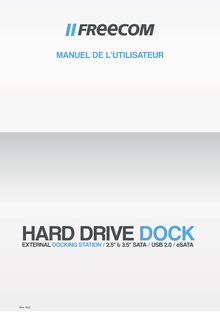 Notice Disque dur externe Freecom  Hard Drive Dock