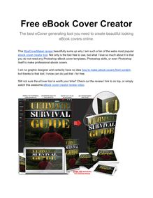 Free eBook Cover Creator