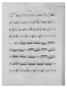 Partition flûte, Variations on a Barcarole by Auber, Variations sur une Barcarole d Auber pour Flûte et Guitare