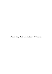 Distributing Rails Applications - A Tutorial