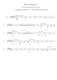Partition timbales, Misa de Requiem en do sostenido menor, C♯ minor