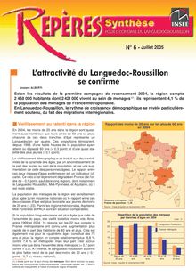 L attractivité du Languedoc-Roussillon se confirme