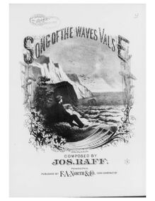 Partition complète, Song of pour Waves, Valse, C major, Raff, Joseph Kaspar