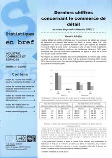 33/01 STATISTIQUES EN BREF - TH. 4 INDUSTRIE, COMMERCE ET SERVI
