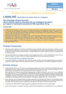 LAMALINE - LAMALINE SYNTHESE - CT12019
