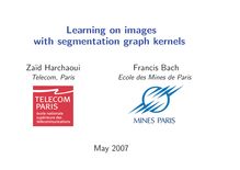Learning on images with segmentation graph kernels