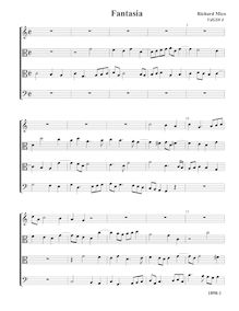 Partition Fantasia, VdGS No.4 - partition complète (Tr A T B), fantaisies pour 4 violes de gambe