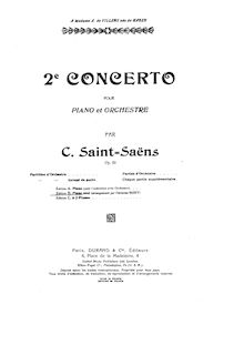 Partition , Andante sostenuto, Deuxième Concerto pour Piano et Orchestre, Op.22