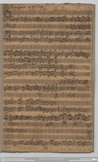 Partition complète, violon Concerto en E major, E major, Graun, Johann Gottlieb