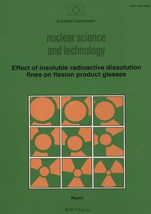Effect of insoluble radioactive dissolution fines on fission product glasses