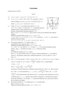Correction : Algèbre linéaire, Polynômes de Tchebychev et approximation uniforme