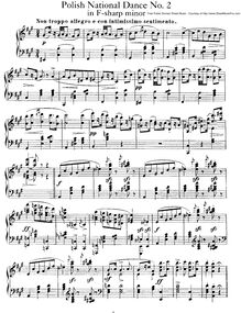 Partition No.2, Polish National Dances, Op.3, Scharwenka, Xaver