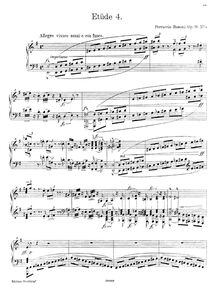 Partition , Allegro vivace e con fuoco, 6 Études, Sechs Etüden für Klavier6 Études pour le Piano