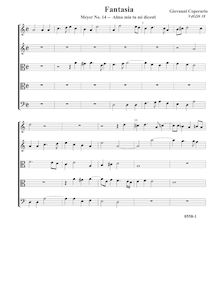 Partition complète (Tr Tr A T B), Fantasia pour 5 violes de gambe, RC 41