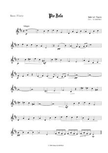 Partition basse flûte, Requiem en D minor, D minor, Fauré, Gabriel