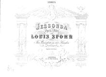 Partition complète, Jessonda, Grosse Oper in drei Akten, Spohr, Louis par Louis Spohr