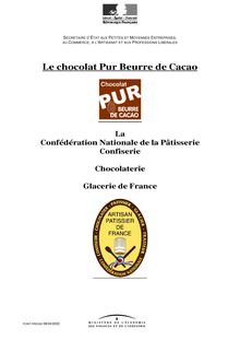 Le chocolat Pur Beurre de Cacao