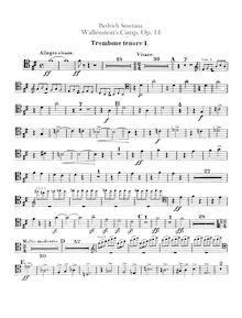 Partition ténor Trombone 1, 2, basse Trombone, Tuba, Wallenstein s Camp