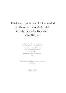 Structural dynamics of chlorinated ruthenium dioxide model catalysts under reaction conditions [Elektronische Ressource] / von Jan Philipp Hofmann