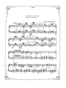 Partition No. 8: Singt, Schweizer en der Fremde nie des Herdenreihens Melodie, Schweizerweisen, Op.60