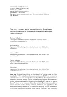 Emerging commons within artisanal fisheries. The Chilean territorial use rights in fisheries (TURFs) within a broader coastal landscape