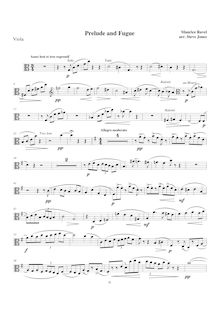 Partition altos, Prélude, Prelude, Ravel, Maurice par Maurice Ravel