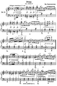 Partition , La Marche, 18 Etudes, Op.109, Burgmüller, Friedrich