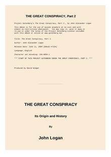 The Great Conspiracy, Volume 2