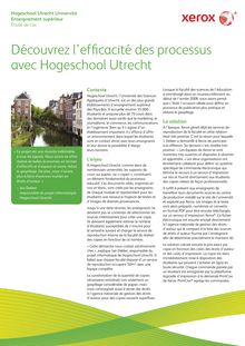 Découvrez l'efficacité des processus avec Hogeschool Utrecht