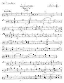 Partition Trombone 1/2, 3, Tuba, Les patineurs, Die Schlittschuhläufer