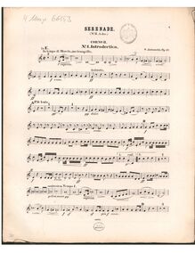 Partition cor 2 en E, Serenade No.3 en A major, A major, Jadassohn, Salomon