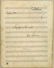 Partition violons I, Symphony No.1, Symphony No.1 in C minor, C minor