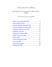 Baccalaureat 2006 mathematiques scientifique recueil d annales