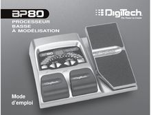 Notice Instruments de musique DigiTech  BP80