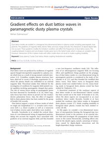 Gradient effects on dust lattice waves in paramagnetic dusty plasma crystals