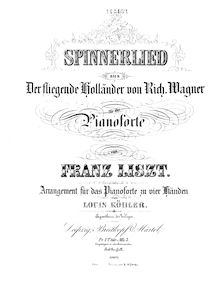 Partition complète, Der fliegende Holländer, The Flying Dutchman par Richard Wagner