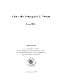 Constraint propagation in Mozart [Elektronische Ressource] / Tobias Müller