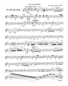Partition Orchestral partsVns I, II, Va, Vc, Cb, 2 Fl, 2 Ob, 2 Cl (A), 2 Bn, 2 Hn (E), 2 Tpt (E), 3 Tbn, Timp, Tamb, Souvenir de Russie - Fantasie, Op.21