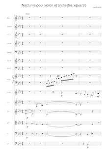 Partition complète, Nocturne pour violon et orchestre, Plante, Cyril