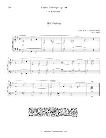 Partition 1, Prélude (E minor), L’Office Catholique, Op.148, Lefébure-Wély, Louis James Alfred