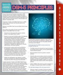 DSM-5 Principles (Speedy Study Guides)