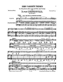 Partition complète, 10 National Airs avec Variations, Beethoven, Ludwig van par Ludwig van Beethoven