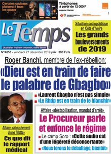 Le Temps - n°4855 - Vendredi 27 Décembre 2019
