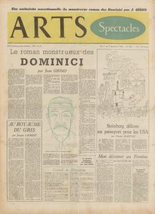 ARTS N° 492 du 01 décembre 1954