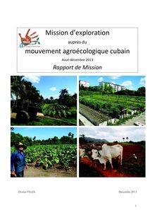 Rapport de mission à Cuba 2013