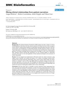 Mining clinical relationships from patient narratives