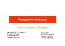 Management stratégique, Catherine Voynnet Fourboul